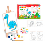 Kit De Pintura Dinossauro Infantil Educativo