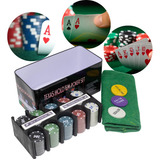 Kit De Poker Com 200 Fichas