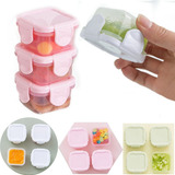 Kit De Pote P/ Papinha Bebê Alimentação Introdução Bpa Free