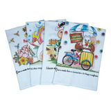Kit De Prato Copa 45x71 C/ Glitter Grosso Cozinha 20 Peças