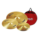 Kit De Pratos Orion Cymbals Twister 14 16 20 C/ Capa Twr90