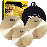 Kit De Pratos Zeus Custom B20 Set C 14 16 20 Com Bag