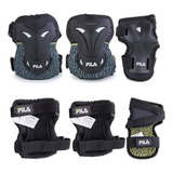 Kit De Proteção Cotoveleira Joelheira Wrist Guard Fila
