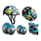 Kit De Proteção Infantil Bike Capacete