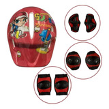 Kit De Proteção Infantil P/ Skate Bike Patins Monster Modelo