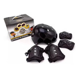 Kit De Proteção Infantil Patins Skate Bike Roller Preto