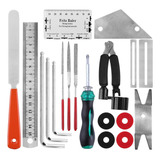 Kit De Reparo Pin Kit Fret Guitar Leveling Puller Rocker Fil