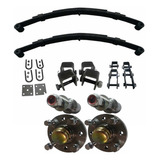 Kit De Suspensão Carretinha Reboque 400kg Cubos Multifuros