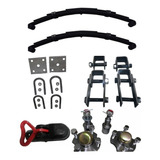 Kit De Suspensão Completo C/ Munheca P/ Carretinha 600kg