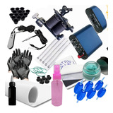 Kit De Tatuagem Tattoo Maquina Bobina Completo + Brinde Flex