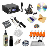 Kit De Tatuagem Tattoo Maquina Bobina Completo + Brinde 