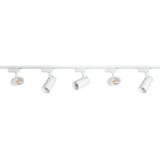 Kit De Trilhos Eletrificado 2m Branco+ 5 Spots Led 7w Neutro Cor Branco/neutro 110v/220v (bivolt)