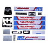 Kit Decalques Adesivos Motor Yanmar Tc14