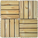 Kit Deck Em Placa De Madeira Modular Base Plástica Wt