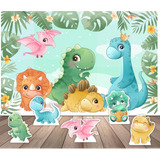 Kit Decoração De Festa Dinossauros Baby