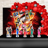 Kit Decoração De Festa Infantil Power Rangers Dino Fury M