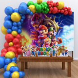 Kit Decoração De Festa Infantil Super Mario Bros Filme