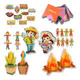 Kit Decoração Festa Junina Completo Mesa Enfeite São João