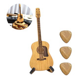 Kit Decoracao Festa Palheta De Guitarra Acústica De Madeira