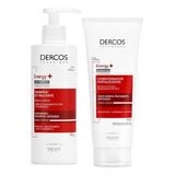 Kit Dercos Energy+ Shampoo Antiqueda +
