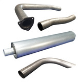 Kit Descarga Tubos+ Silencioso Caminhão 1113 Turbinado 69 88
