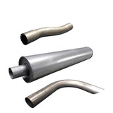 Kit Descarga Tubos+ Silencioso Caminhão 1113 Turbinado 69 88