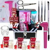 Kit Design Sobrancelha 3 Henna Makiaj Maleta Média Bandeja