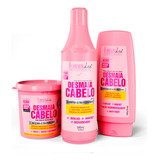 Kit Desmaia Cabelo Com Shampoo 500ml, Máscara 350g E Condic Forever Liss 900ml