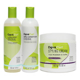 Kit Deva Curl Low Poo 2x355ml E Styling Cream 500g