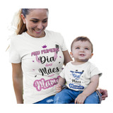 Kit Dia Das Mães Rock Camiseta E Body Menino Meu Primeiro Di
