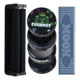 Kit Dichavador Metal 4 Partes + Bolador 110 Mm + Seda