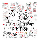 Kit Digital Dia Namorados Flork My Love Arquivos Png