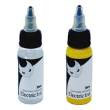 Kit Diluente + Tinta Amarelo Canário De Tattoo Original