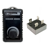 Kit Dimer Rotativo 3000w + Ponte Retificadora Diodo Kbpc3510