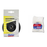 Kit Disco De Borracha 4`+ Boina Roma De Amarra 5 Polegadas