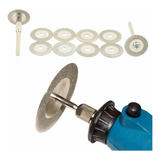 Kit Disco Diamantado Com Haste Mini Micro Retifica Furadeira