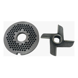 Kit Disco Moedor Carne Boca 98 Furo 6mm Cruzeta S 