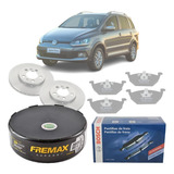 Kit Disco + Pastilha Freio Dianteiro Fox Spacefox Cros Bosch