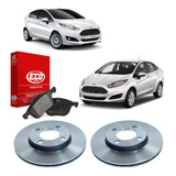 Kit Discos E Pastilhas Freio New Fiesta Ford Ka Alta Durabil
