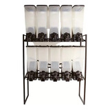 Kit Dispenser De Rações E Sementes 10x50litros Alvorada