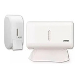 Kit Dispenser De Toalha E Sabonete Branco Promoção Só Hoje
