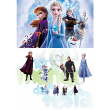 Kit Display Chão Frozen 2 - 8 Peças + Painel 2x1,5