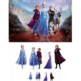 Kit Display De Chão Frozen 2 8 Peças+ Painel 2x1,50 ( 102)