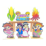 Kit Display De Mesa 6 Pç Festa, Festa Junina 2 Especial Mdf
