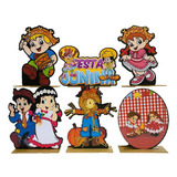 Kit Display De Mesa 6 Peças Para Festa, Festa Junina 2 Mdf