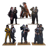 Kit Display De Mesa 6 Peças Para Festa Free Fire Mdf