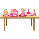 Kit Display De Mesa Em Mdf Barbie Para Decoração 