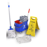 Kit Doblo Flex 20 Litros Bralimpia Azul Kt20faz