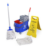 Kit Doblo Flex 20 Litros Bralimpia Azul Kt20faz