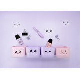 Kit Doçura 4 Porta Objetos Organizador Potes Potinhos Rosa 